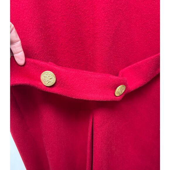 Forecaster of Boston Red Wool Coat w/ Black Velvet Collar | Size 8 - Picture 5 of 10